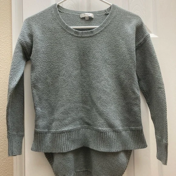 Madewell green cotton knit sweater size XS - Picture 2 of 5